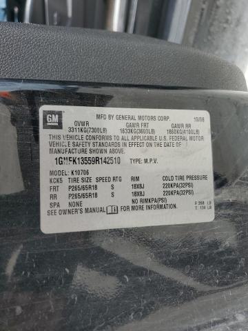 2009 Chevrolet Tahoe Hybrid VIN: 1GNFK13559R142510 Lot: 59919014