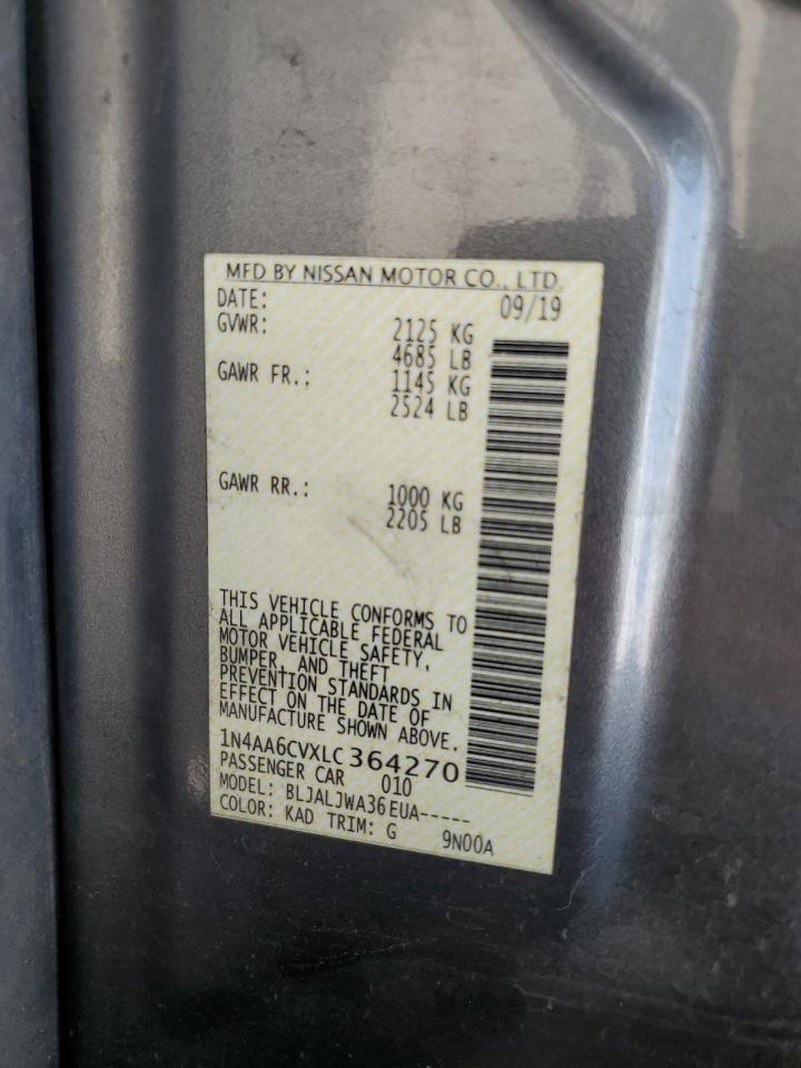 1N4AA6CVXLC364270 2020 Nissan Maxima Sv