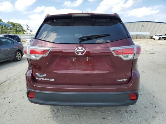 2015 Toyota Highlander Limited VIN: 5TDYKRFH5FS065933 Lot: 57894124