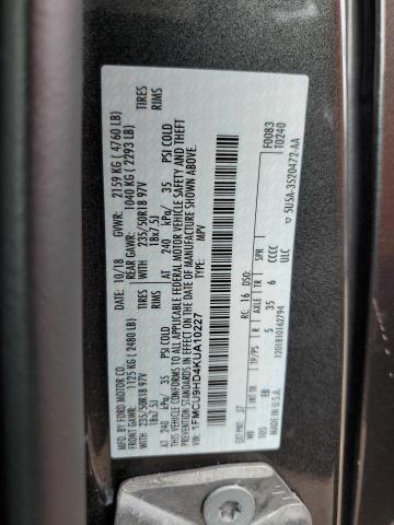 2019 FORD ESCAPE SEL - 1FMCU9HD4KUA10227