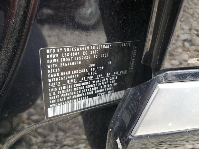 2016 Volkswagen Tiguan S VIN: WVGAV7AX2GW613296 Lot: 57827784