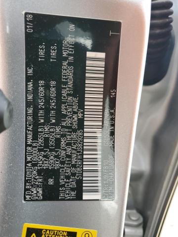 2018 Toyota Highlander Le VIN: 5TDBZRFH1JS829285 Lot: 58728394