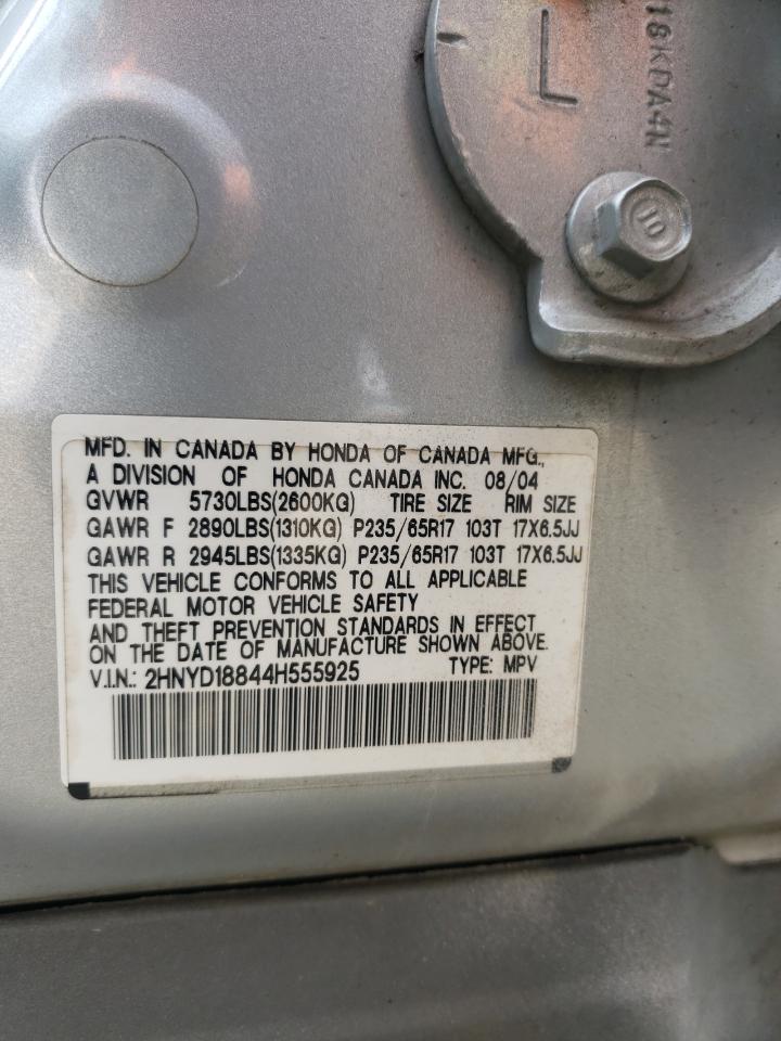 2HNYD18844H555925 2004 Acura Mdx Touring