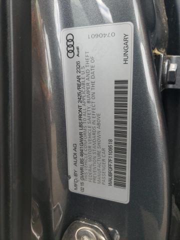 2015 Audi S3 Premium Plus VIN: WAUBFGFF7F1109518 Lot: 58764174