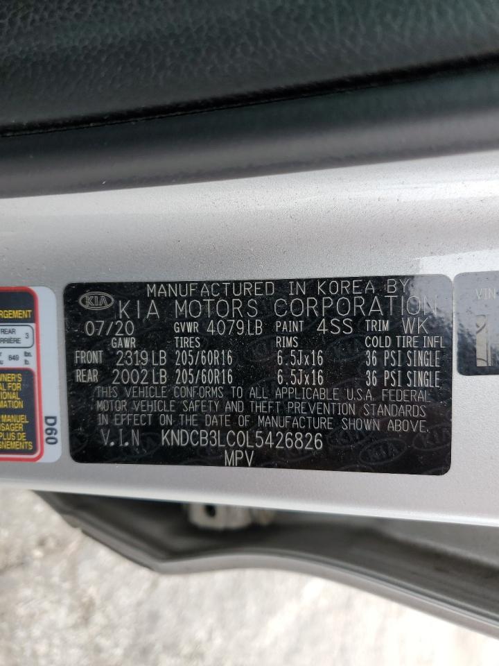 KNDCB3LC0L5426826 2020 Kia Niro Lx