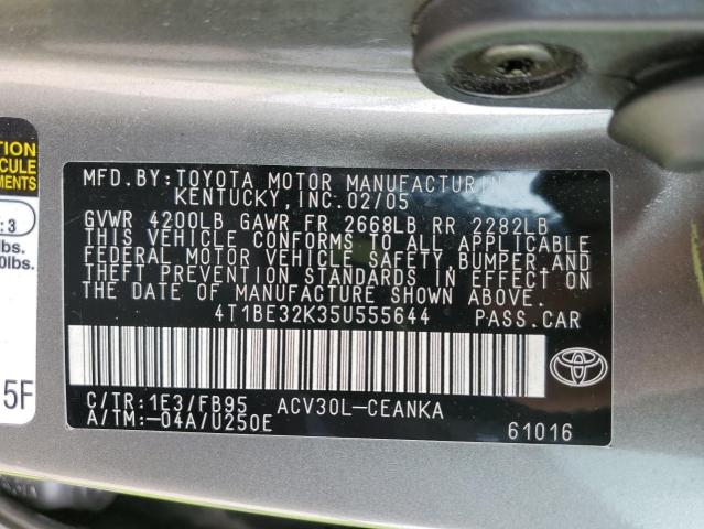 2005 Toyota Camry Le VIN: 4T1BE32K35U555644 Lot: 58726654