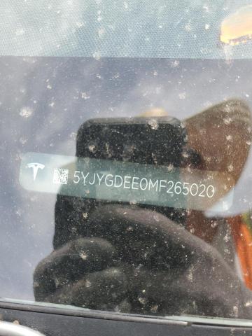 2021 TESLA MODEL Y - 5YJYGDEE0MF265020