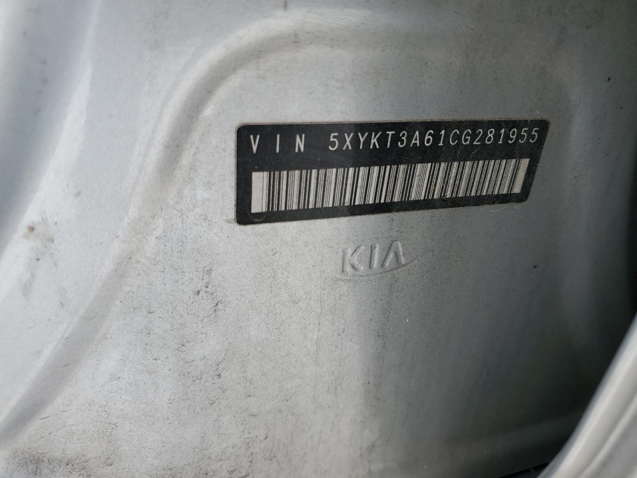 5XYKT3A61CG281955 2012 Kia Sorento Base