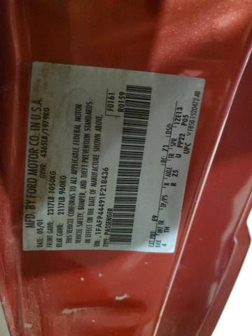2001 Ford Mustang VIN: 1FAFP44491F218436 Lot: 59446604