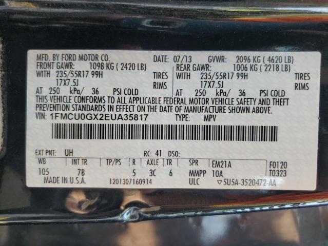 1FMCU0GX2EUA35817 2014 Ford Escape Se