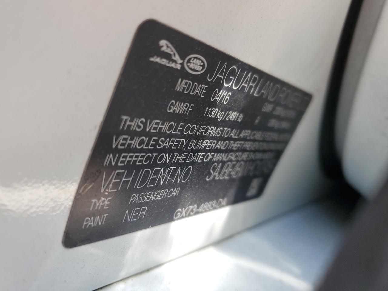 SAJBE4BVXHCY27459 2017 Jaguar Xf Prestige