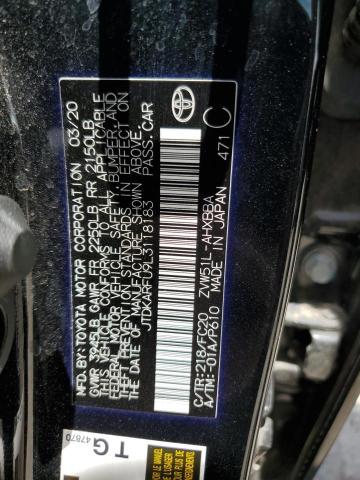 2020 Toyota Prius L VIN: JTDKARFU9L3118183 Lot: 57804484