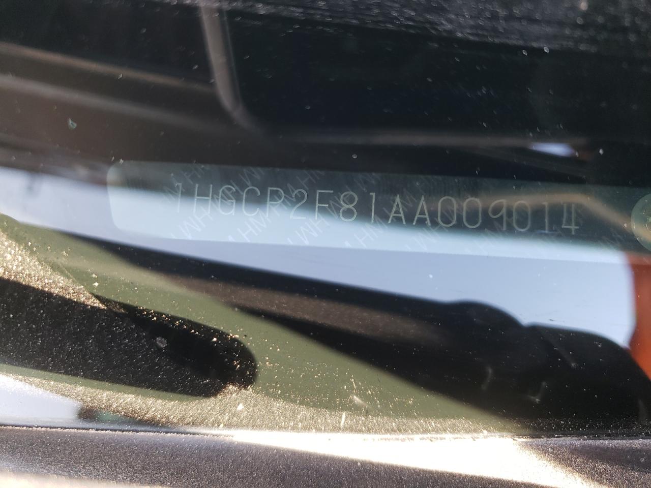 1HGCP2F81AA009014 2010 Honda Accord Exl