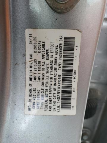 1HGCR2F81EA195489 2014 Honda Accord Exl