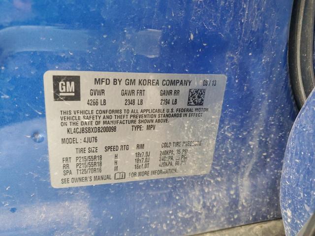 VIN KL4CJBSBXDB200098 2013 Buick Encore, Convenience no.12