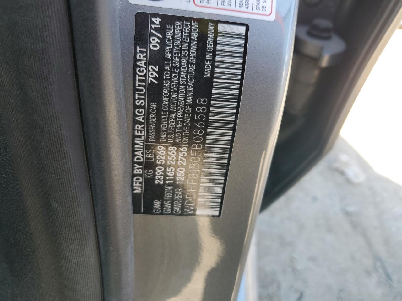 WDDHF8JB0FB086588 2015 Mercedes-Benz E 350 4Matic