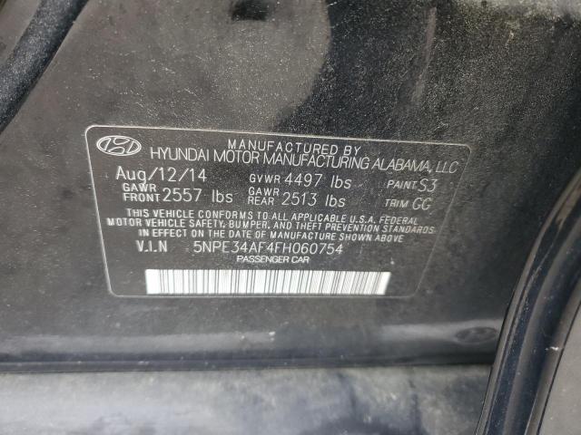 2015 Hyundai Sonata Sport VIN: 5NPE34AF4FH060754 Lot: 59403504