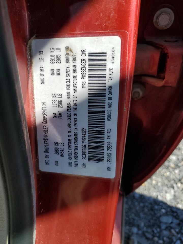 2C3HE66G1YH244327 2000 Chrysler 300M