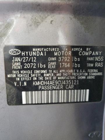 KMHDH4AE9CU435121 | 2012 Hyundai elantra gls