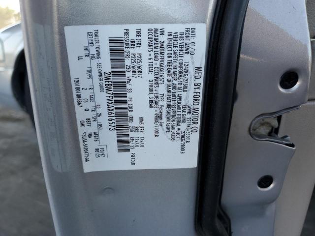 2010 Mercury Grand Marquis Ls VIN: 2MEBM7FVXAX616573 Lot: 59508744