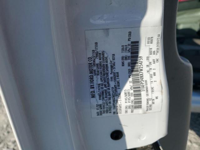 2007 Ford Focus Zx4 VIN: 1FAFP34NX7W254759 Lot: 58488304