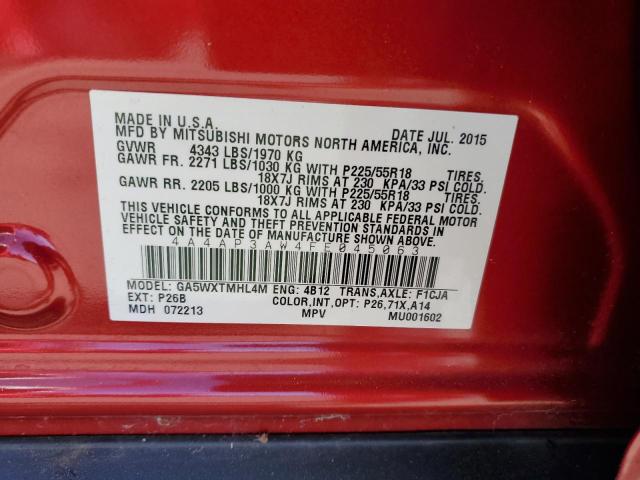 4A4AP3AW4FE045063 2015 MITSUBISHI OUTLANDER - Image 13