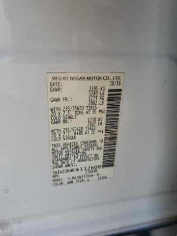 2017 Nissan Murano S VIN: 5N1AZ2MH6HN112608 Lot: 59103844