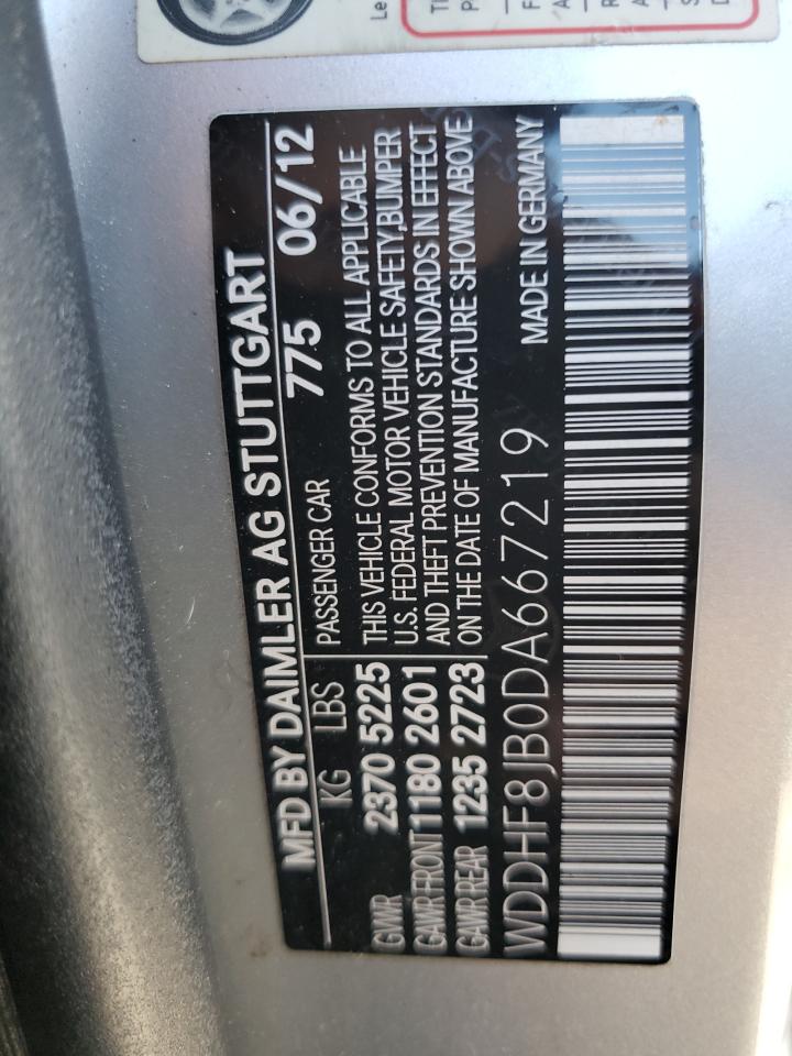 WDDHF8JB0DA667219 2013 Mercedes-Benz E 350 4Matic