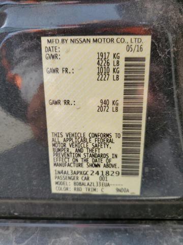 2016 NISSAN ALTIMA 2.5 - 1N4AL3APXGC241829