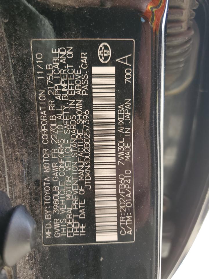 JTDKN3DU2B0257396 2011 Toyota Prius