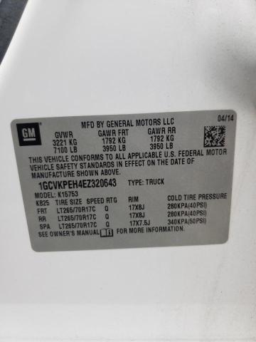 2014 Chevrolet Silverado K1500 VIN: 1GCVKPEH4EZ320643 Lot: 58416474
