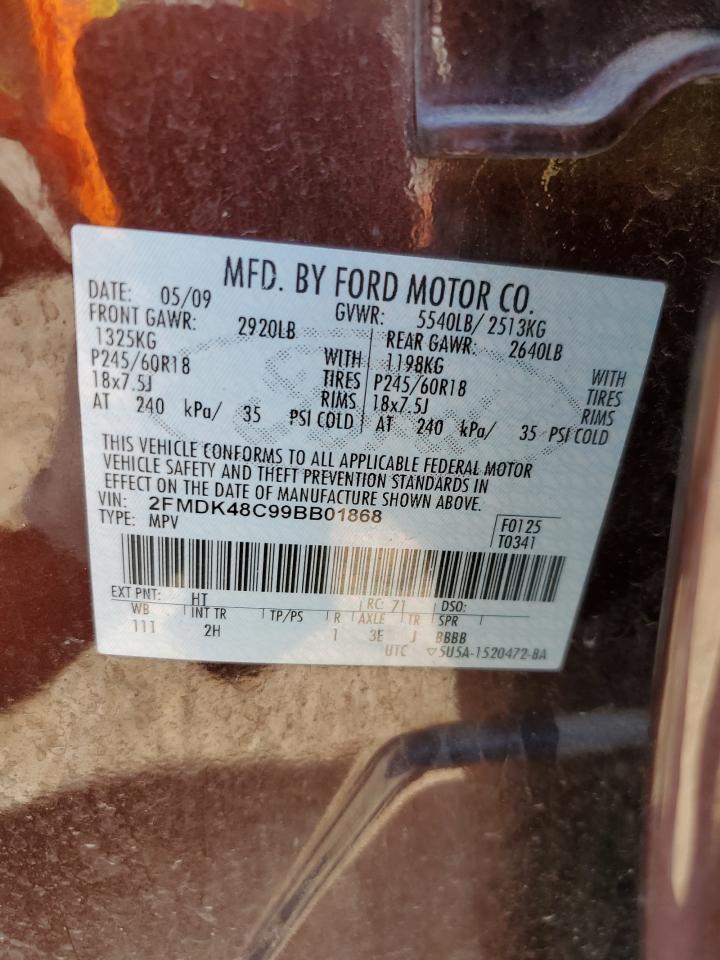 2FMDK48C99BB01868 2009 Ford Edge Sel
