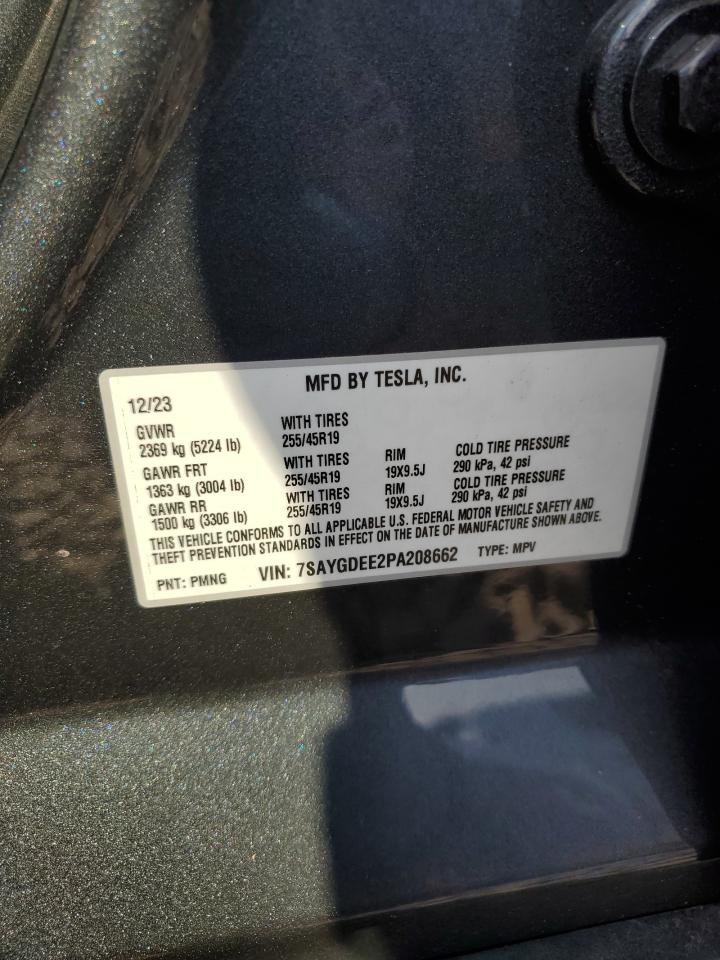 7SAYGDEE2PA208662 2023 Tesla Model Y