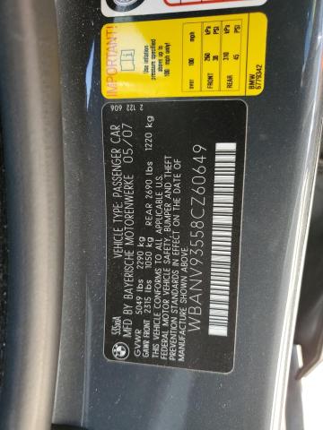 2008 BMW 535 Xi VIN: WBANV93558CZ60649 Lot: 61028194