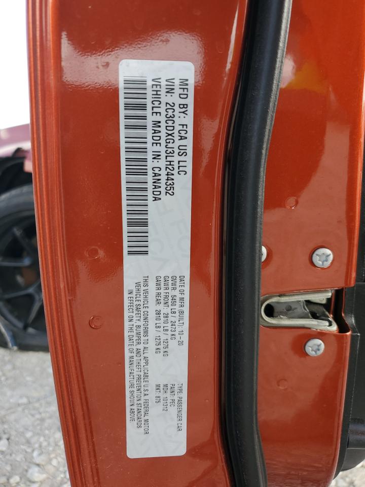 2C3CDXGJ3LH244352 2020 Dodge Charger Scat Pack