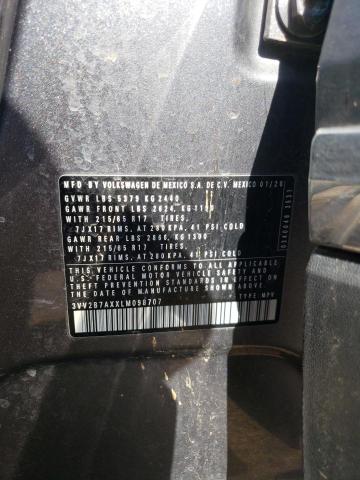 2020 Volkswagen Tiguan Se VIN: 3VV2B7AXXLM098707 Lot: 57640114