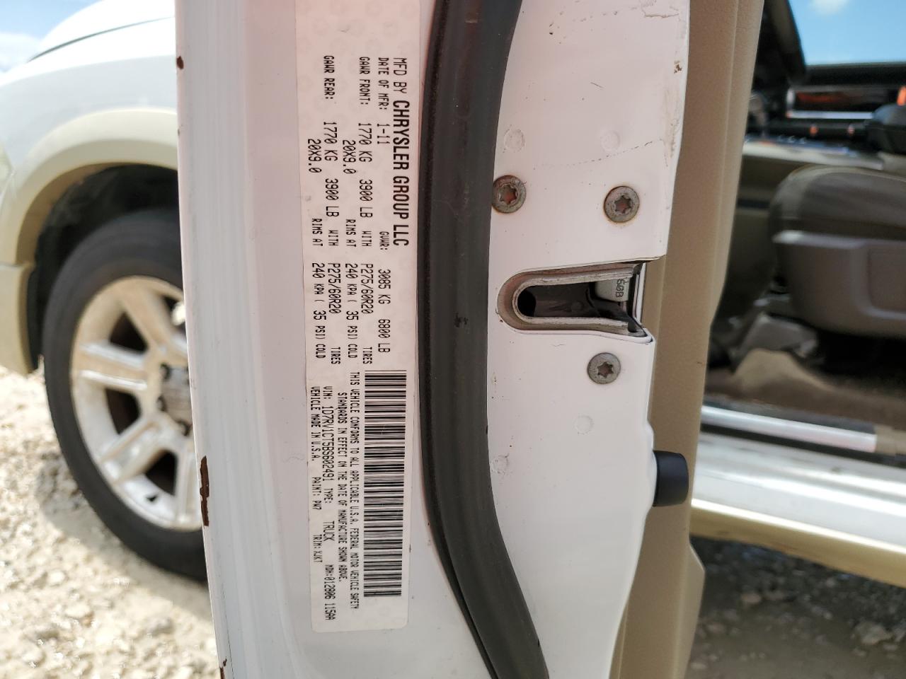 1D7RV1CT5BS602491 2011 Dodge Ram 1500