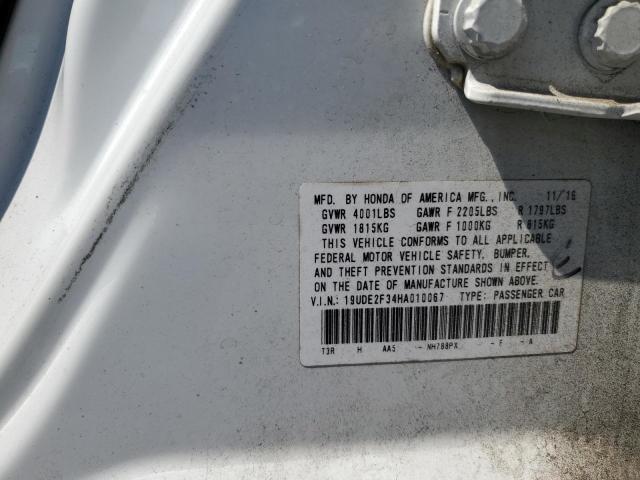 2017 ACURA ILX BASE W - 19UDE2F34HA010067