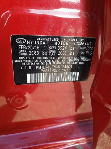2017 HYUNDAI ELANTRA SE - KMHD74LF8HU124604
