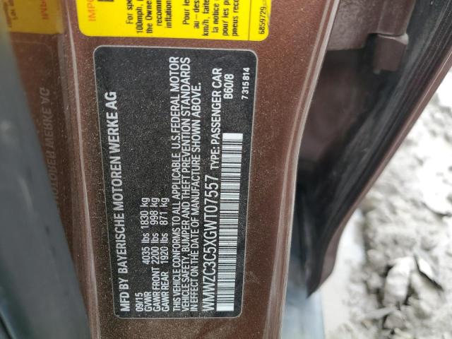 2016 Mini Cooper S Countryman VIN: WMWZC3C5XGWT07557 Lot: 60497054