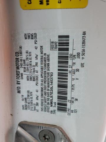 NM0LS7E20L1453783 | 2020 Ford transit connect xl