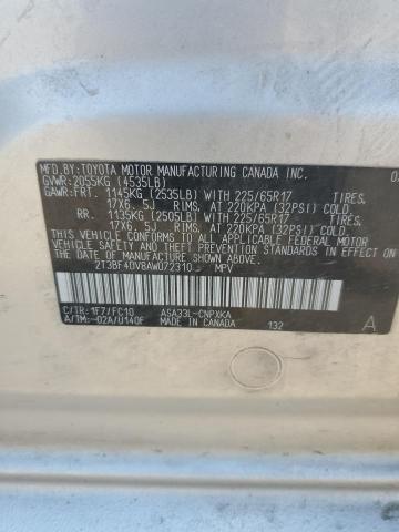2010 Toyota Rav4 VIN: 2T3BF4DV8AW072310 Lot: 61050964