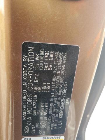 2017 KIA SPORTAGE S - KNDPR3A63H7266947