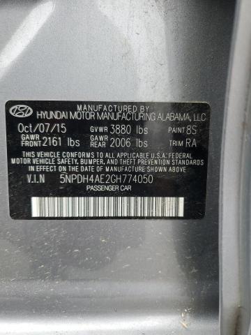 5NPDH4AE2GH774050 2016 HYUNDAI ELANTRA - Image 12