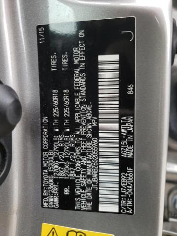 2016 Lexus Nx 200T Base VIN: JTJBARBZ6G2055960 Lot: 61051114