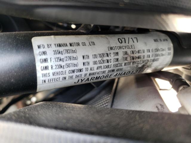2017 YAMAHA FZ07 JYARM06E4HA013141