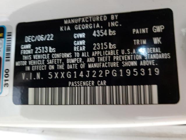 2023 Kia K5 Lxs VIN: 5XXG14J22PG195319 Lot: 61142674