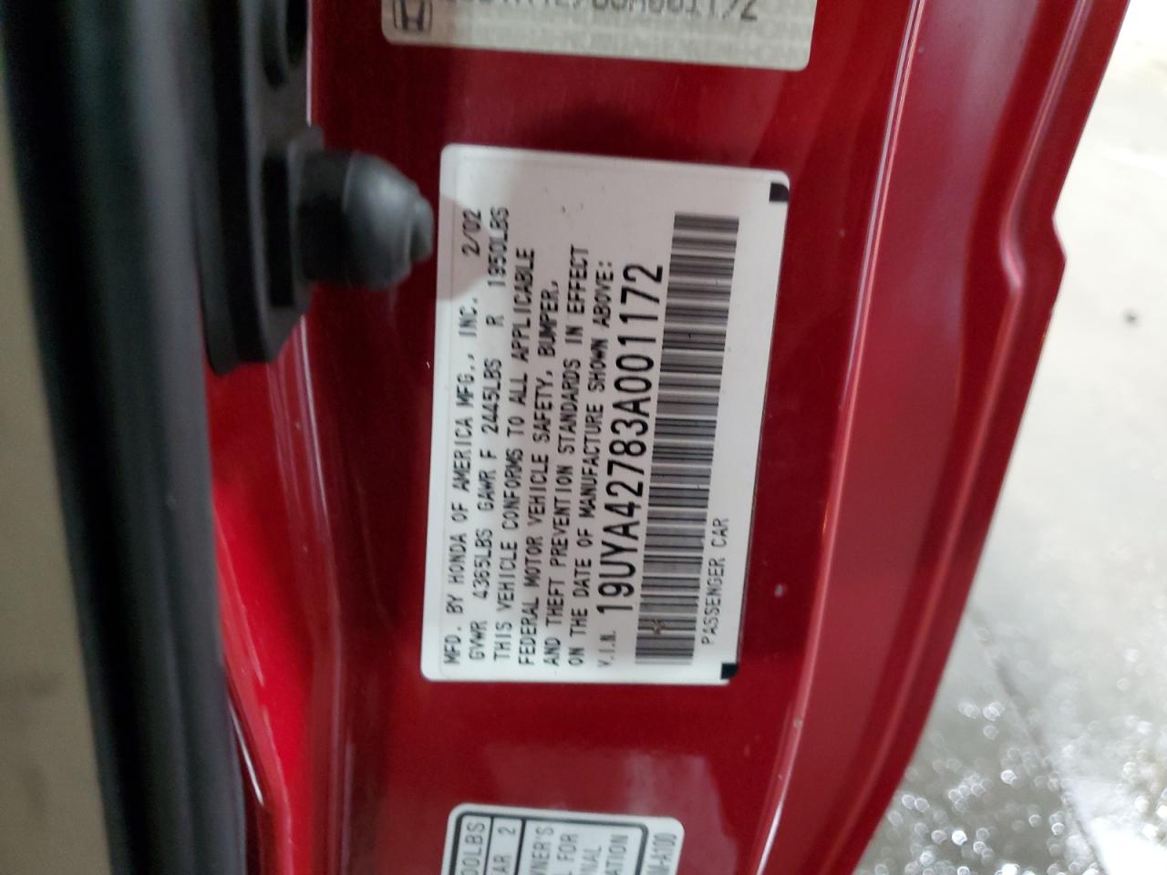 19UYA42783A001172 2003 Acura 3.2Cl Type-S