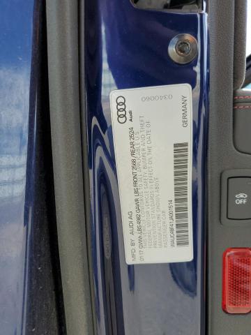 2018 AUDI S4 PRESTIG WAUC4BF41JA001514