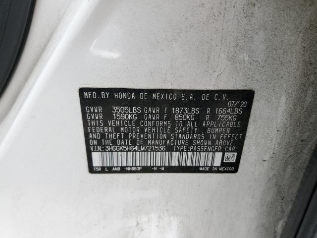 2020 HONDA FIT SPORT - 3HGGK5H64LM721536